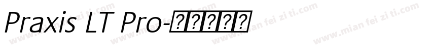 Praxis LT Pro字体转换